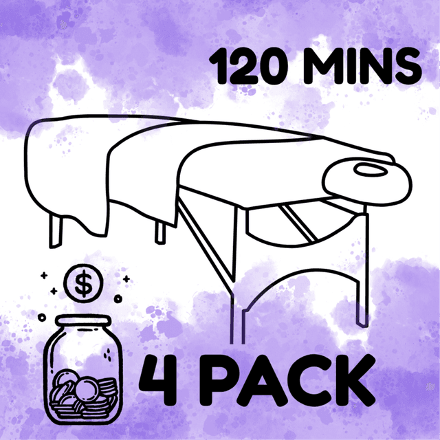 4 PACK- 120 MINUTES Therapeutic at Muscles Knead Work in Rossville, GA